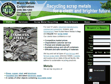 Tablet Screenshot of mannmetalrecycling.com